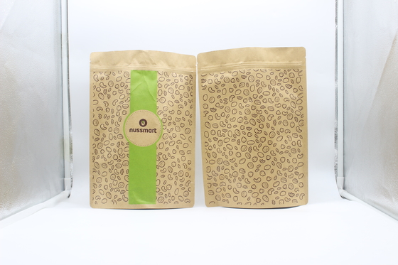 Mua Ziplockk Kraft giấy đứng lên túi tái chế Biodegradable Cho cà phê trà online manufacture