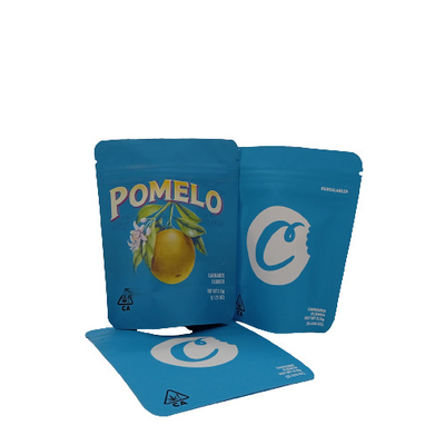 Mua Món ăn nhẹ 300g Đứng lên túi màu xanh Mylar túi cỏ với khóa niêm phong online manufacture