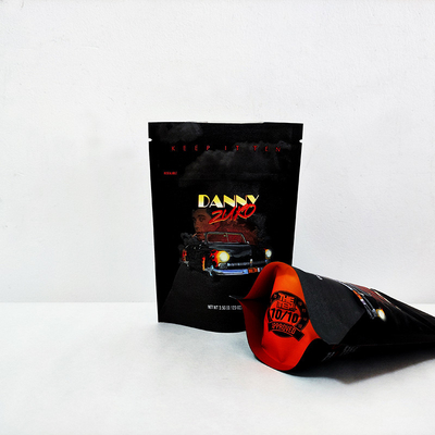 Mua Thẻ tùy chỉnh chống mùi Matte Proof Child Proof Zipper Mylar Bags 3.5g Aluminum Foil Weed Bags online manufacture