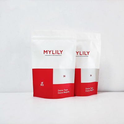 Mua Màu trắng Matte / Glossy ziplockk Biodegradable Stand Up Bags Food Packing Kiểm soát nước online manufacture