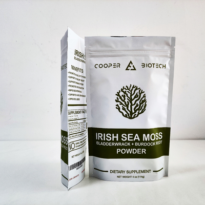 Mua Mylar Biodegradable Stand Up Bags 350g Tea Food Packaging với ziplock online manufacture