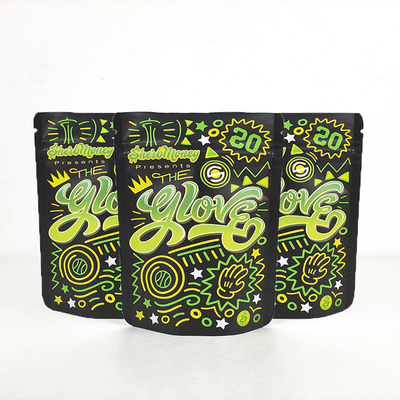 Mua Đặt tay ấn bản 3.5g ziplockk Mylar Bags Aluminum Foil Stand Up For Weed online manufacture