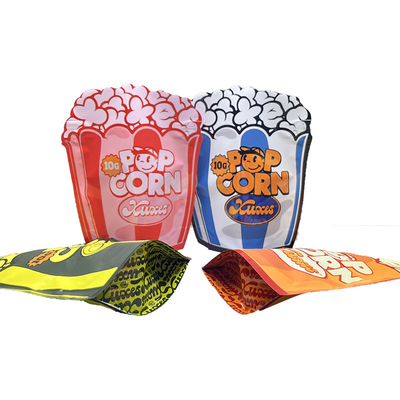 Mua Popcorn hình Mylar đứng lên túi tùy chỉnh hình dạng bất thường Ziplock Top online manufacture