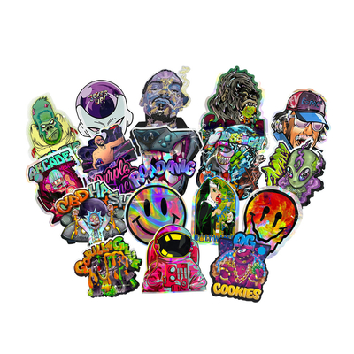 Mua Holographic FDA Custom Die Cut Mylar Bags 120 Mico online manufacture