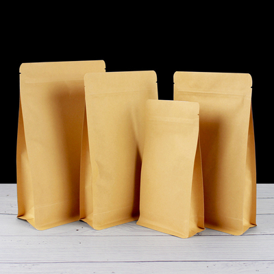 Mua 130 Mico Thickness Biodegradable Stand Up Bags giấy túi đáy phẳng online manufacture