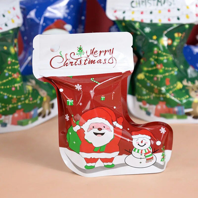 Mua Chiếc túi Mylar Ziplock chống mùi được tùy chỉnh hình dạng độc đáo cho Giáng sinh online manufacture