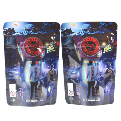 Mua Logo tùy chỉnh Nhựa nhôm Đứng lên túi khóa zip Holographic tái khóa túi online manufacture