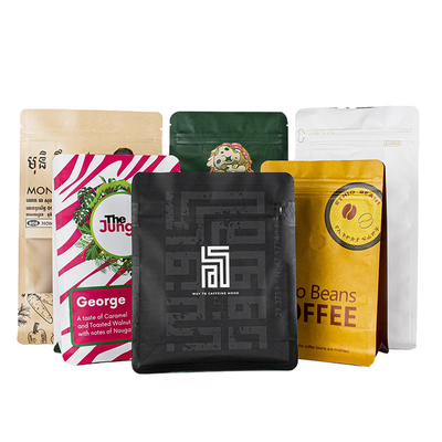 Mua Thùng cà phê bằng phim nhựa giấy Kraft Custom Zipper Zip Square Bottom Bag For Coffee Bean online manufacture