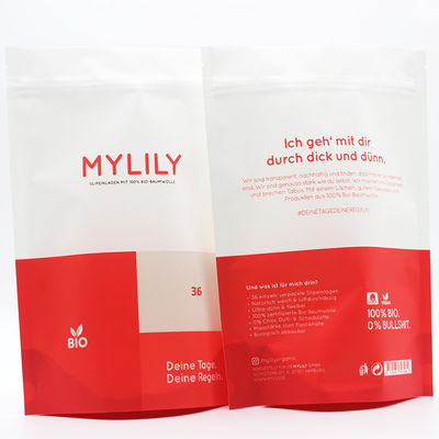 Mua Biodegradable PLA Zipper Ba mặt đóng kín túi in màu cho đóng gói quần áo online manufacture