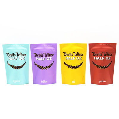 Mua In kỹ thuật số Lông nhôm lạnh Mylar Bag cỏ dại / Energy Bar Zipper Mylar Bag online manufacture