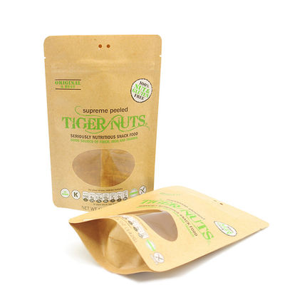 Mua ODM Biodegradable Stand Up Bags Zipper Top Kraft Window Bags Các túi giặt online manufacture