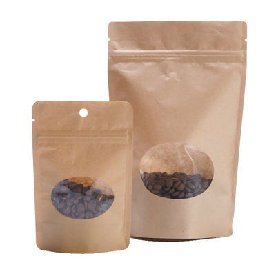 Mua 150g Brown Paper Coffee Bags Doypack Coffee Stand Up Bag Chiều rộng 130mm online manufacture