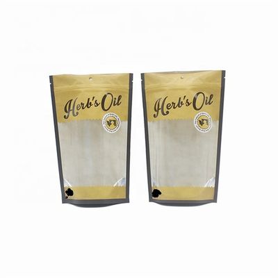 Mua OEM Xem qua túi Gravure in Kraft giấy túi với cửa sổ trong suốt online manufacture