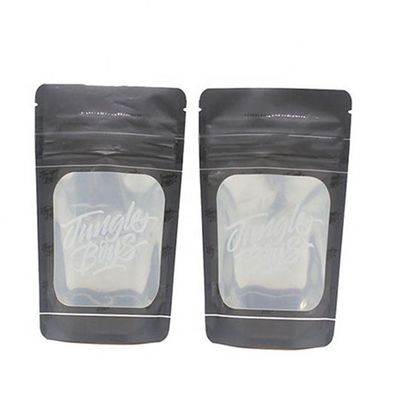 Mua ODM Nhìn qua túi ăn nhẹ có thể đóng lại Đứng lên túi đen SGS online manufacture