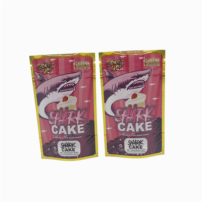 Mylar túi cỏ cỏ túi nhôm ba bên niêm phong Zipper đứng lên túi để đóng gói cần sa
