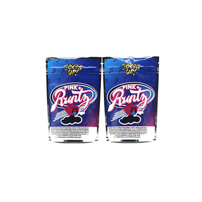 3.5g Weed Bag Ba mặt niêm phong Aluminized Zipper Stand Up pouch Để đóng gói 5g weed