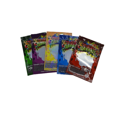 25G túi cỏ Mylar được niêm phong ở ba bên với khóa chống trẻ em