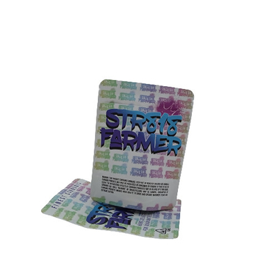 Thẻ cá nhân Mylar túi cỏ chống mùi với niêm phong có thể khóa lại