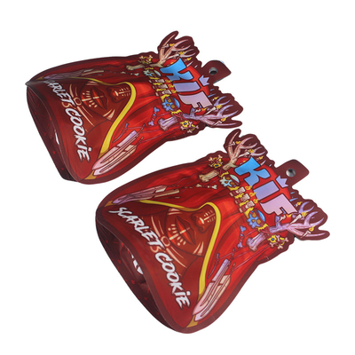In tùy chỉnh 3.5G Ziplock Mylar Bags Die Cut túi hình dạng không đều