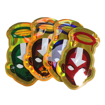 Thùng đóng gói Mylar tùy chỉnh Plastic Die Cut 3.5g Thùng hình dạng đặc biệt