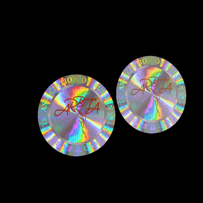 Bảng nhãn chống giả mạo tùy chỉnh Mã QR Bao bì an toàn Miếng dán Hologram trống