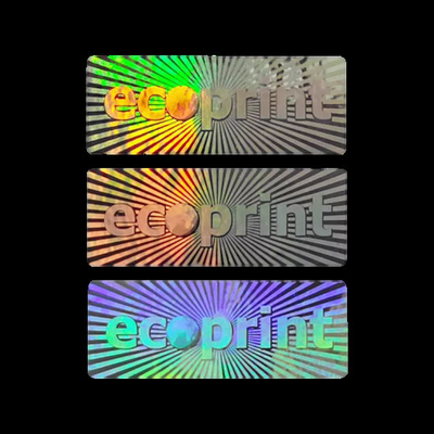 Bảo mật Áp dính nhựa Holographic nhãn dán Bảng tùy chỉnh chống giả nhãn dán