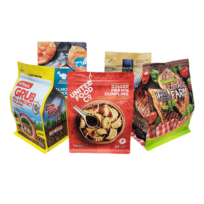 8 Side Seal Coffee Bag Aluminum Foil Zipper Lock Bag Flat Bottom Kraft giấy cho thực phẩm