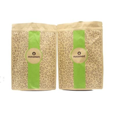 Tùy chỉnh in ziplockk giấy Kraft màu nâu Stand up pouch cho trà Stand up zipper bag