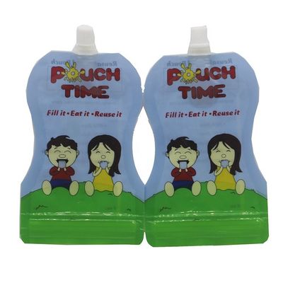 đứng lên túi với bao bì vòi