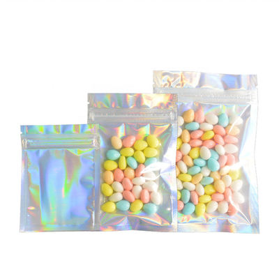 7x9cm Holographic Stand Up Pouch 11x14cm túi nhựa giấy bạc ISO9001