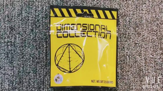 Ba bên Seal Zipper Bag Matte Mylar Flat Zip Lock túi đóng gói thực phẩm với cửa sổ
