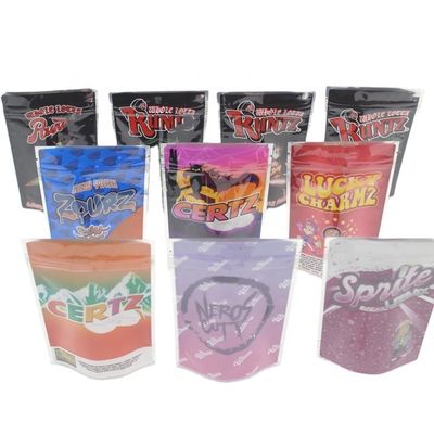 Custom Frosted Mylar Stand Up Pouch Zipper Cho kẹo Dried Flower Gummy