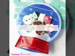 Thùng đóng gói Mylar Giáng sinh tùy chỉnh với hình dạng đặc biệt và khóa khóa