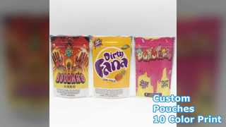 Khóa Zip tùy chỉnh Túi đứng lên In 10 màu